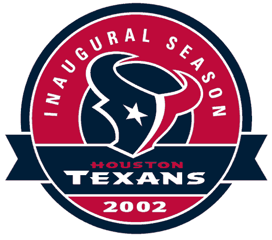 Houston Texans 2002 Anniversary Logo t shirt iron on transfers